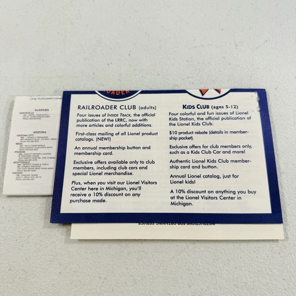 Lionel‎ Delaware & Hudson Ready To Run 0-27 Set Owner's Manual 71-1971-250
